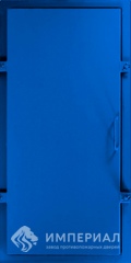 Дверь герметичная ДГ, синяя, левое открывание