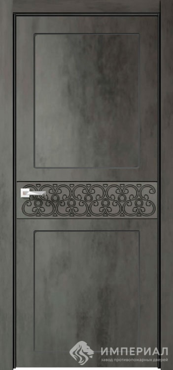 Межкомнатная дверь с фрезеровкой черная