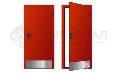 Противопожарная дверь с металлическим отбойником (1)