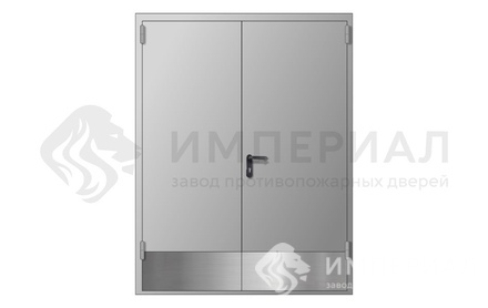 Двупольная дверь EI-60 с металлическим отбойником