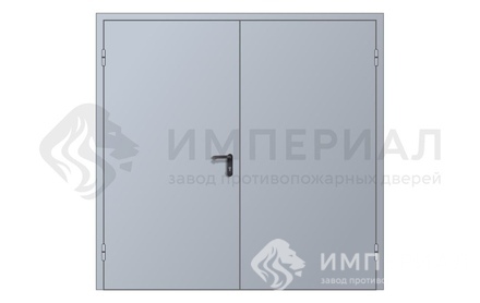 Металлическая двупольная противопожарная двериь  Ei-15